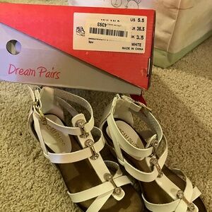Dream Pairs White Strappy Sandals